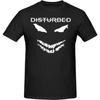 JOISOMI Men's T-Shirt Disturbed Band Crew Neck T-Shirt Cotton Casual Athletic Men's Running Shirts