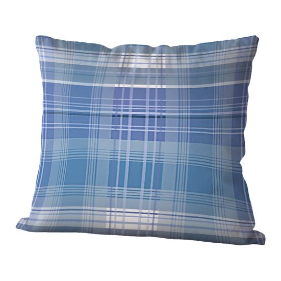 Throw Pillow Cover Colorful Plaid Pattern Pillow Cover 18x18 Inch