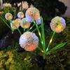 1PCS Solar Dandelion LED Garden Lights,Stainless Steel Outdoor Lawn Lamp,Landscape Decoration for Villa,Balcony,Courtyard,Garden