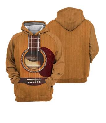 Fashion Women's T-Shirt Piano Guitar Graphics 3D Printed Hoodie Fall Men's Hoodie Casual Oversized Pullover