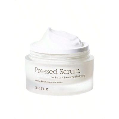 Blithe Pressed Serum 68.79% Wild Yam Moisturizing Serum 50ml With Cream Texture For Women, Vegan Mucin Safe For Sensitive Skin, Korean Skincare