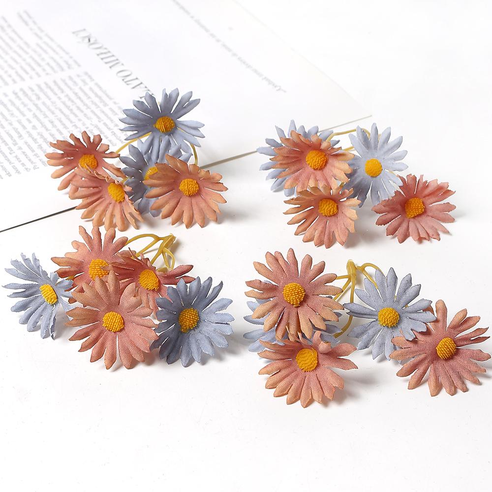 10/20Pcs Chrysanthemum Artificial Flowers Heads Silk Home Room Decoration For Mother's Day Craft Gifts DIY Wreath Wedding Decor