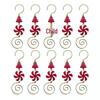 Festive Candy-Shaped Striped Christmas Tree Hook