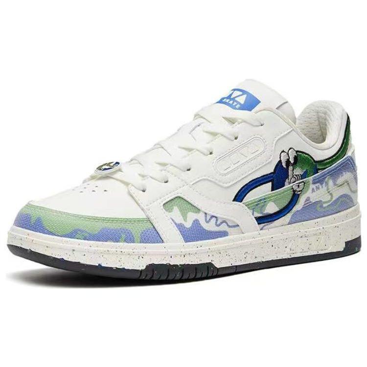 Anta Lightweight Breathable Low-Top Skate Shoes Women Sneakers White 122329231-2