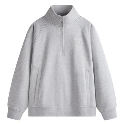 NVG·YOUNG Men's Fleece Lined Half-Zip Stand-Up Collar Sweatshirt