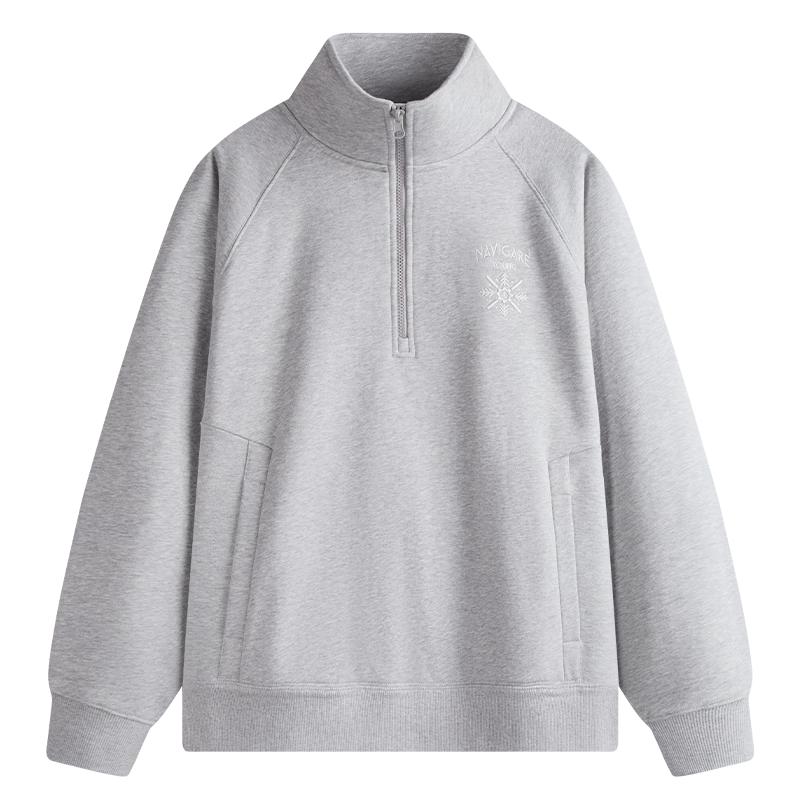 

Мужской флисовый свитшот NVG·YOUNG на молнии до середины, со стойкой 2XL