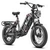 Eahora Juliet Black/Green 1000W Motor Power 48V60AH Battery 20 * 4.0-inch Tire Hydraulic Brake Ximano 7-speed Urban Off Road Mountain Electric Bicycle