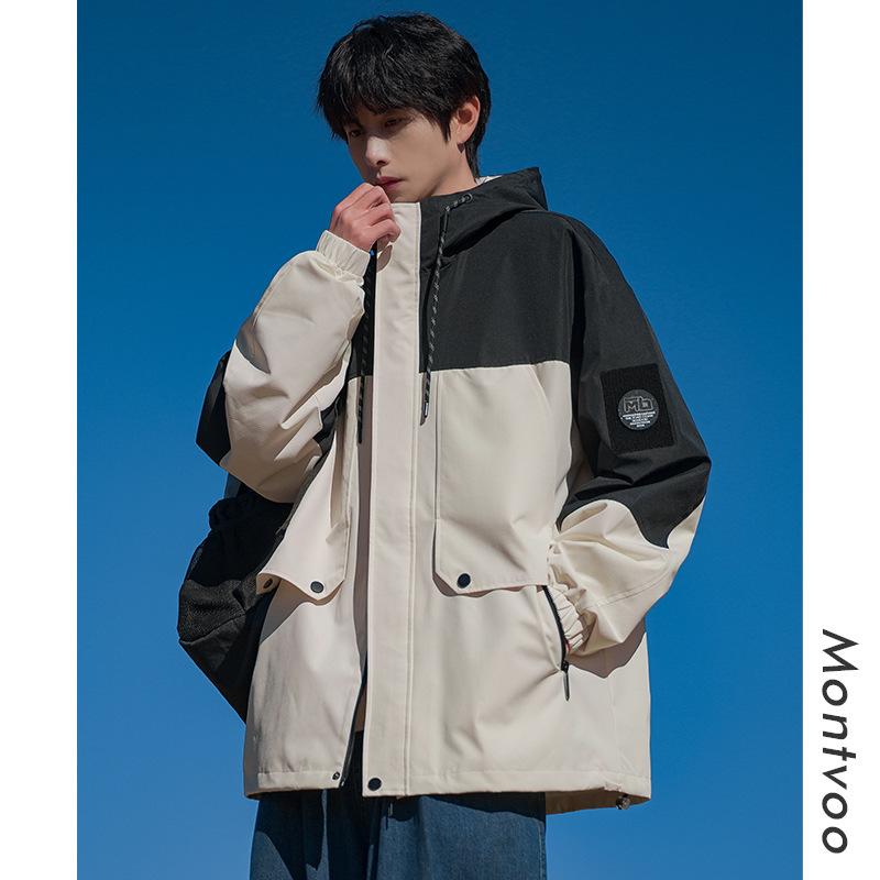 American Soft Shell Jacket Men's Spring and Autumn Outdoor Windproof Work Jacket