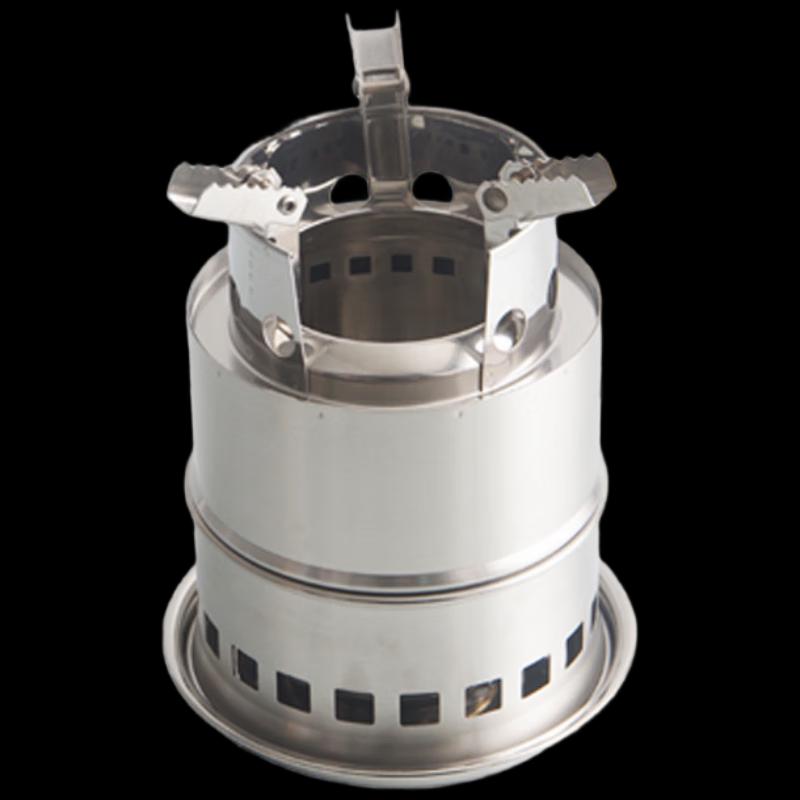 Portable Stainless Steel Wood Burning Stove 19.5x15cm