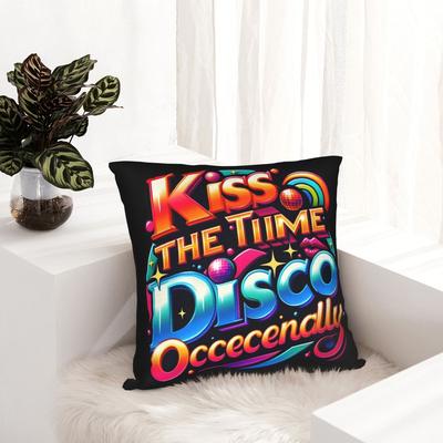 Harrys Styles Kiss All the Time Disco Occasionally Pillowcase Printed Cushion Cover Decor Throw Pillow Case Cover Zippered 18