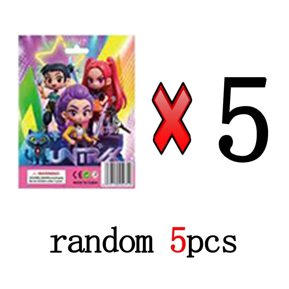 10pcs Kpop Demon Hunters Blind Box Action Figures Set Derpy Tiger Rumi Mira Zoey Sussy Collectible Dolls Figurines for Fans Gift