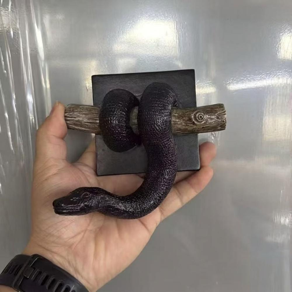 Gothic Accent Golden Ball Python Wall Art Reptile Themed Python Wall Ornament For Snake Lovers