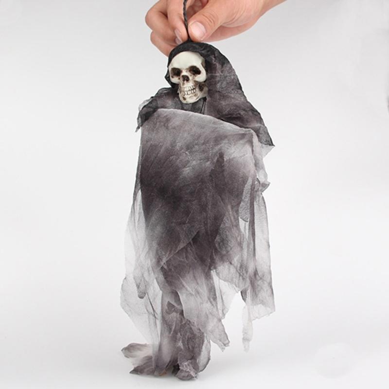 Scary Skeleton Ghost Ornament Bar Haunted House Hanging Pendant Halloween Decorations or Haunted House Displays