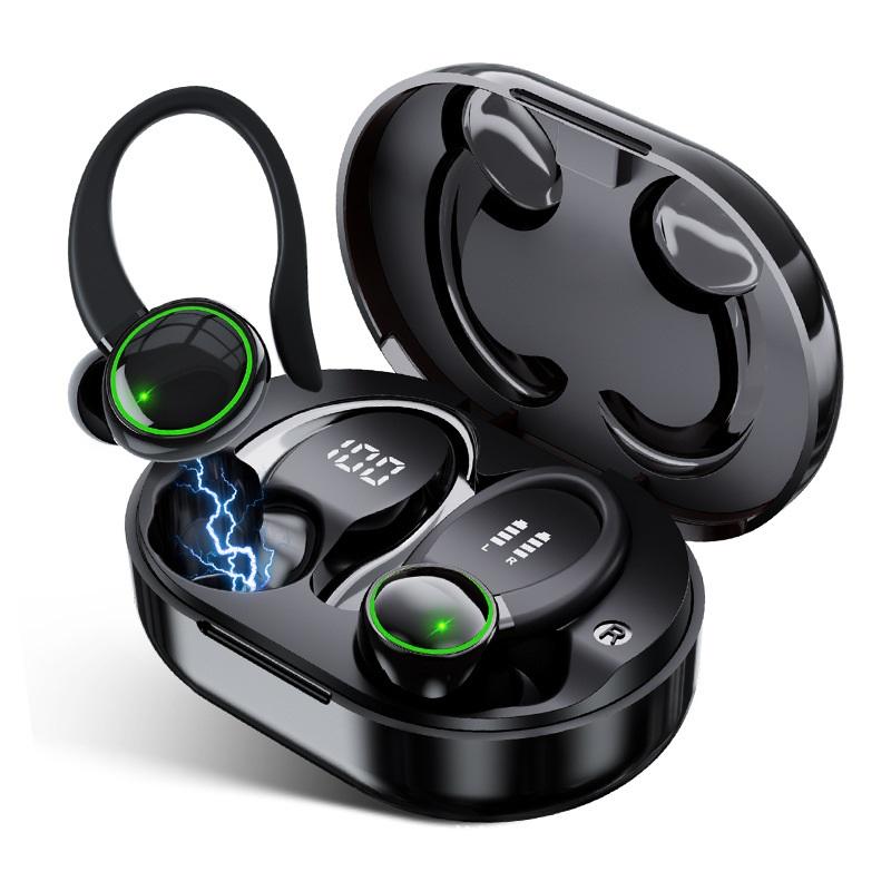 

Sports Cycling Bluetooth 5.3 Earphones, Ear Hook Design ENC Noise Reduction Waterproof