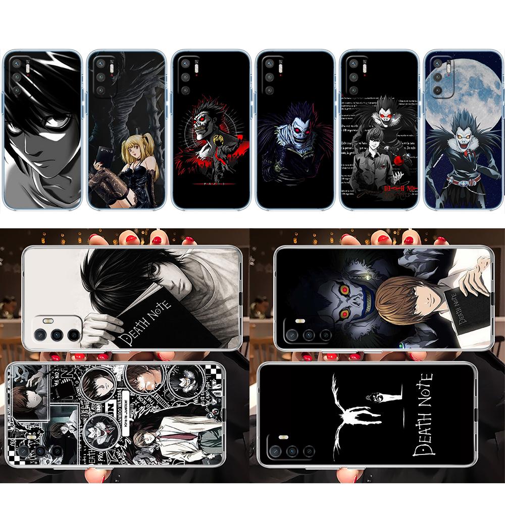 LO30 Death Note Soft Shell Transparent Phone Case for Motorola Moto Edge 20 30 40 50 S30 Fusion Ultra Pro Neo Lite + G200 G23
