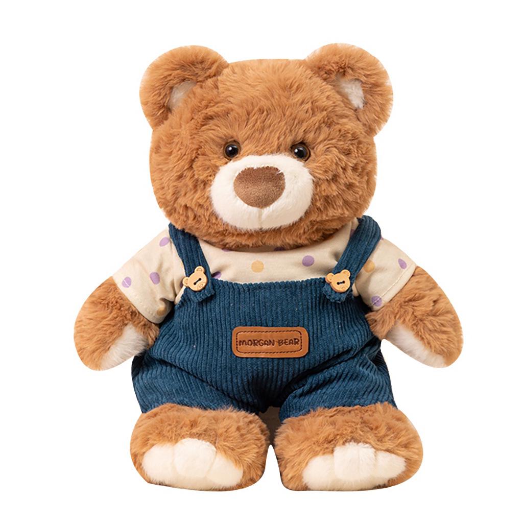 High-Quality Wearable Teddy Bear Plush Doll for Kids and Couples - Cute Dress Design, Perfect Birthday Gift