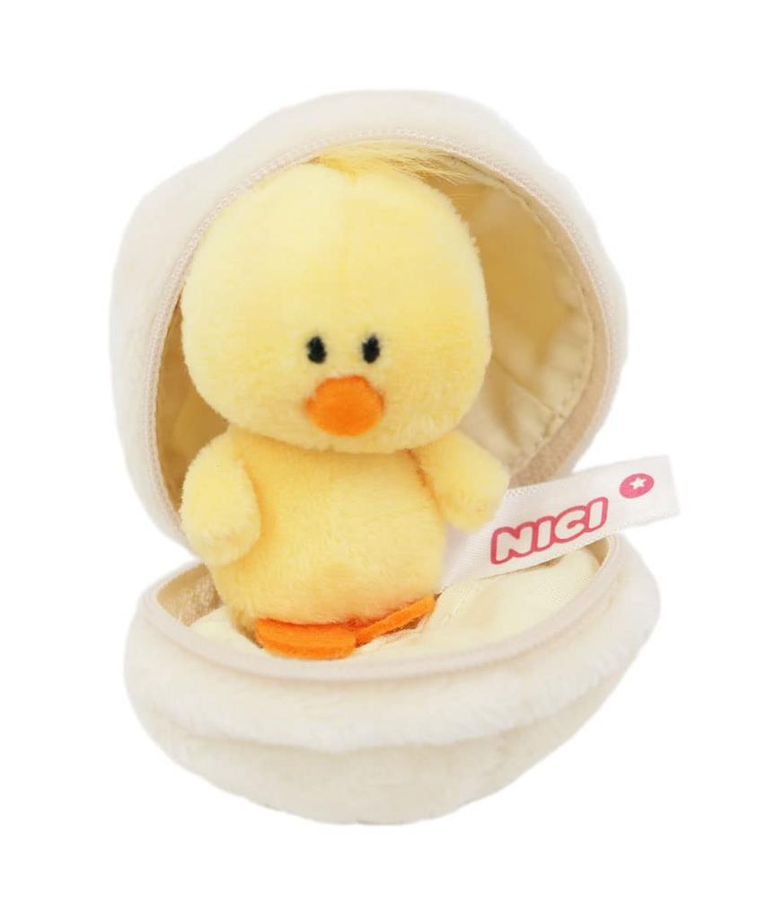 NICI Keyring BB Egg + Chick 7cm Bean Bag Plush Toy Mini Size Keychain