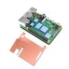For Raspberry Pi 4 Pure Copper Heatsink Protective Case Passive Cooling Shield For Pi 4B Mod Metal Outer Shell Kit