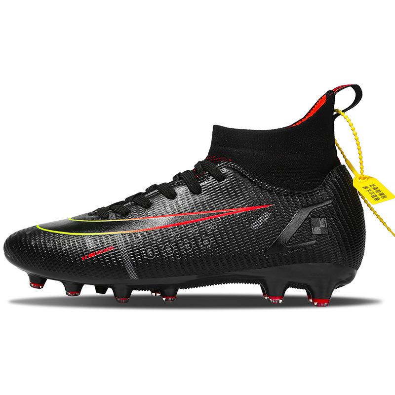 Youth training foreign trade broken new student nail football shoes men's long nail shoes sports shoes women's large size high price