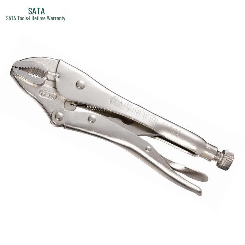 SATA 10-inch Round Jaw Vise-Grip Pliers with Cutter 10-inch