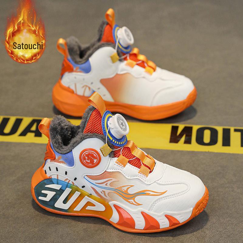 Girls' 2025 Winter Sports Shoes - Lightweight, Warm, Velvet-Lined, Durable Basketball Shoes for Running