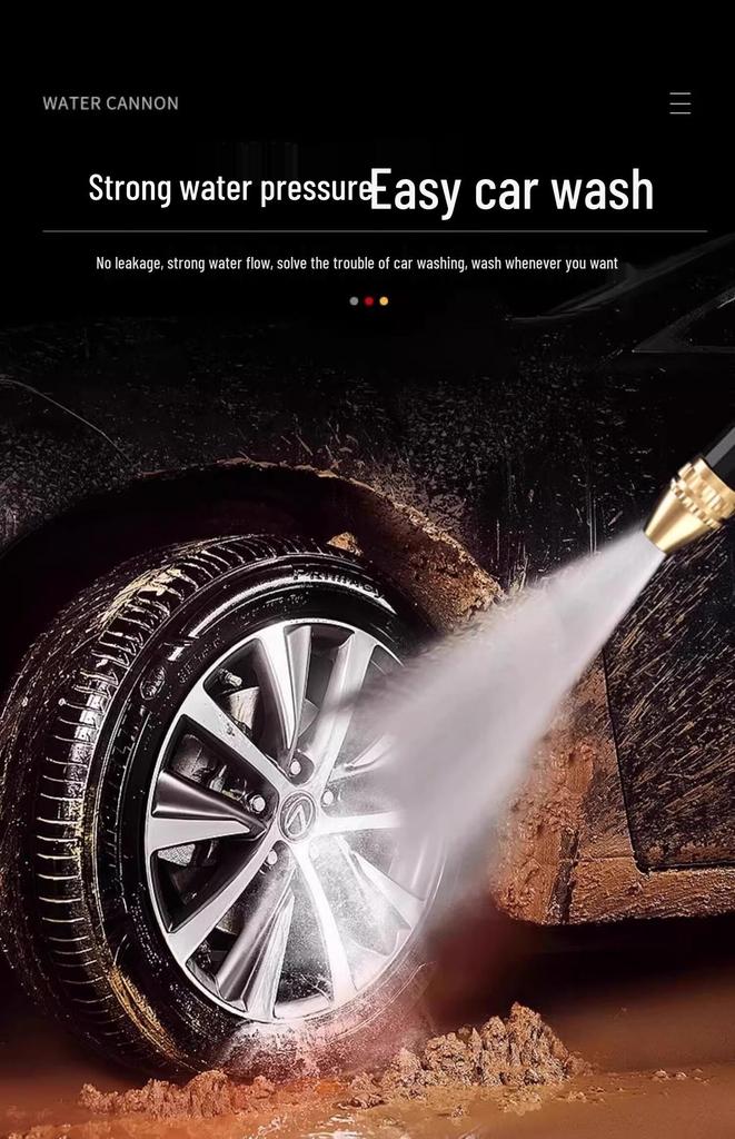 High-Pressure Soft Hose Spray Gun for Car Washing and Garden Watering