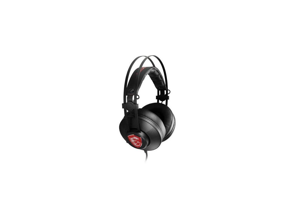 MSI H991 Wired Gaming Headset with Noise Ergonomic Adjustable Headband for Xbox Devices Built-in Microphone, Cancelling, In-line Controls, Design, PC,