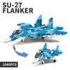 High-Standard 1040Pcs High-Standard Sluban 0985 Army-Inspired Product-Series Superior-Grade Figurinehter-Jet High-Standard Assembled Construction