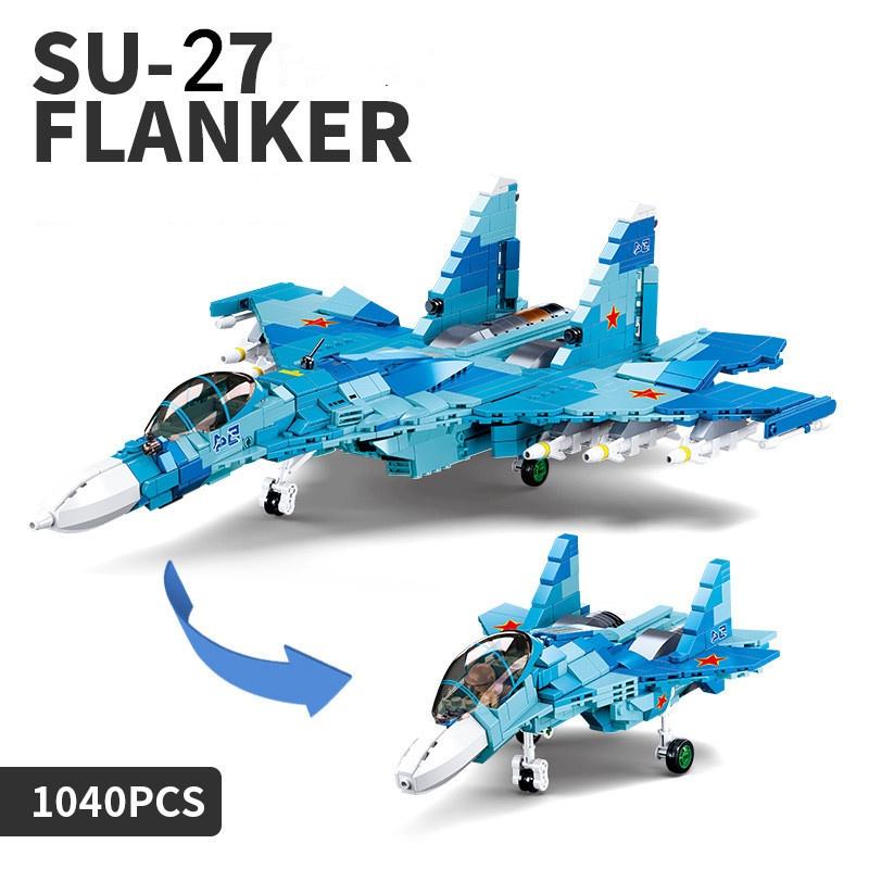 High-Standard 1040Pcs High-Standard Sluban 0985 Army-Inspired Product-Series Superior-Grade Figurinehter-Jet High-Standard Assembled Construction