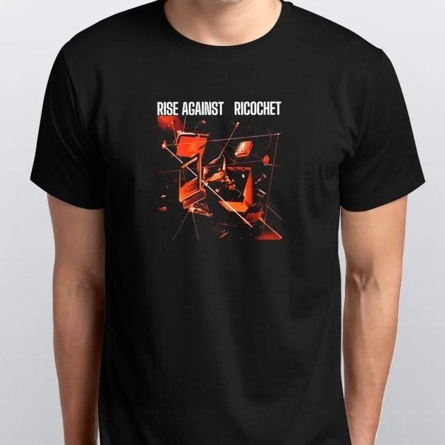 Ricochet Album Cover RISE AGAINST T-SHIRT S M L XL XXL 3 4 XL colours Black M