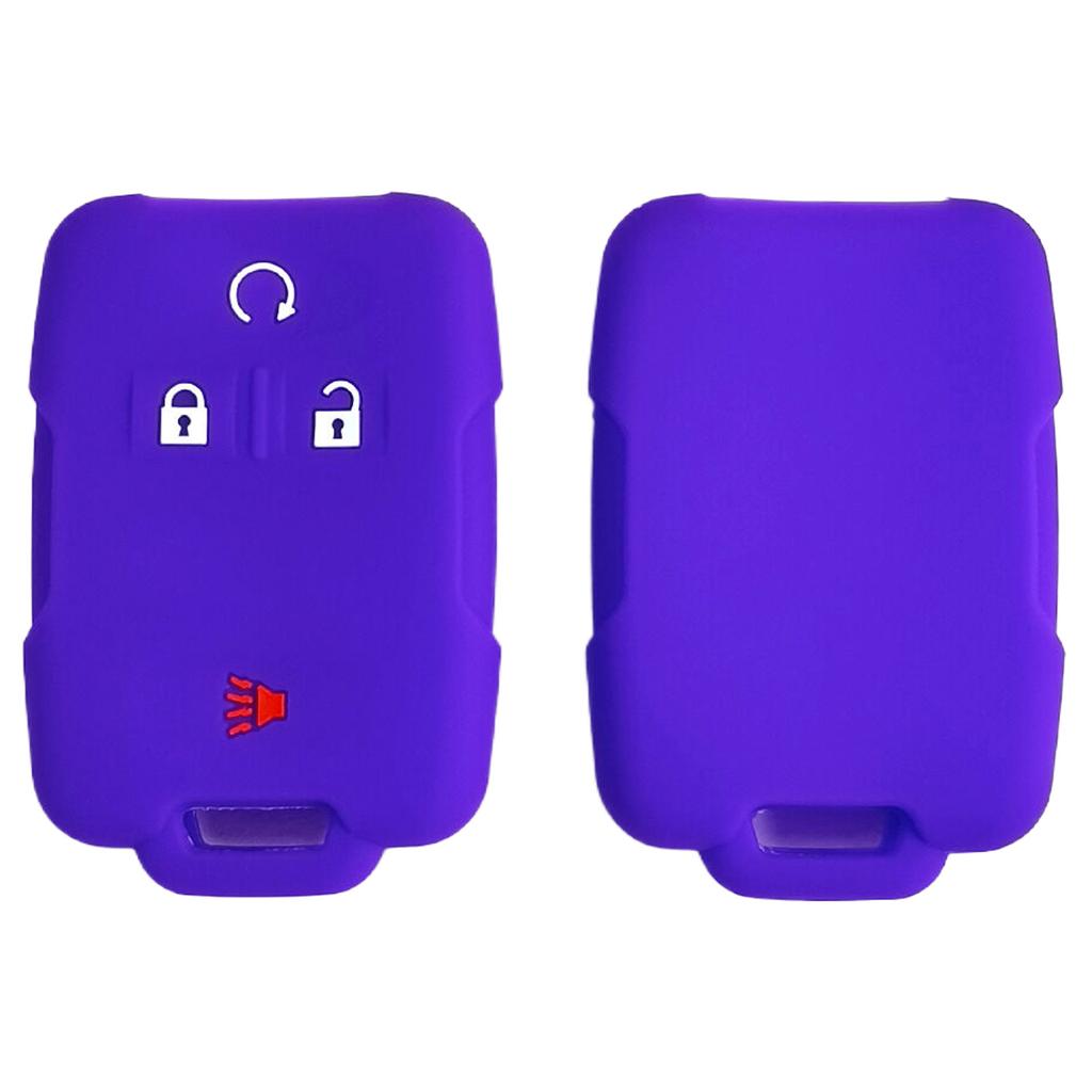 Car silicone key cover for Chevrolet Colorado remote control 3 1 button silicone keychain Silverado GMC car key case