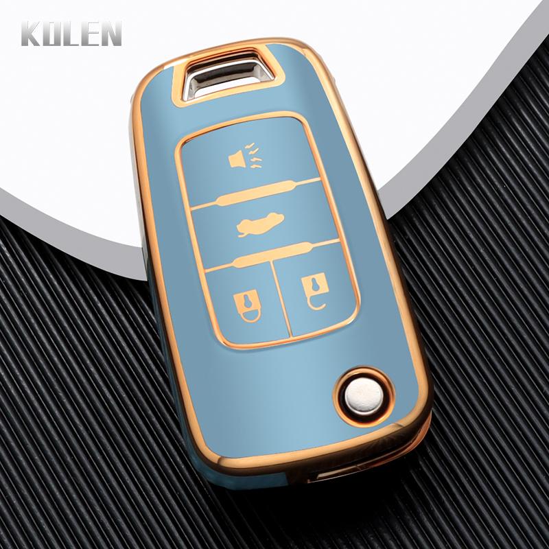 New Tpu Car Flip Key Case Cover Shell For Chevrolet Cruze Aveo Trax Sail Malibu For Opel Vauxhall Astra Corsa Meriva Insignia