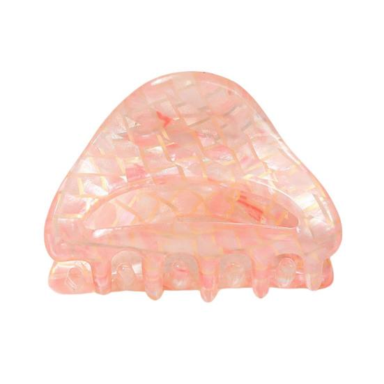 Hair Claw Triangle Hollow Design Back Head Hair Clip Anti-slip Teeth Strong Grip Shower Hair Clamp Versatile Use Hair Accessory
