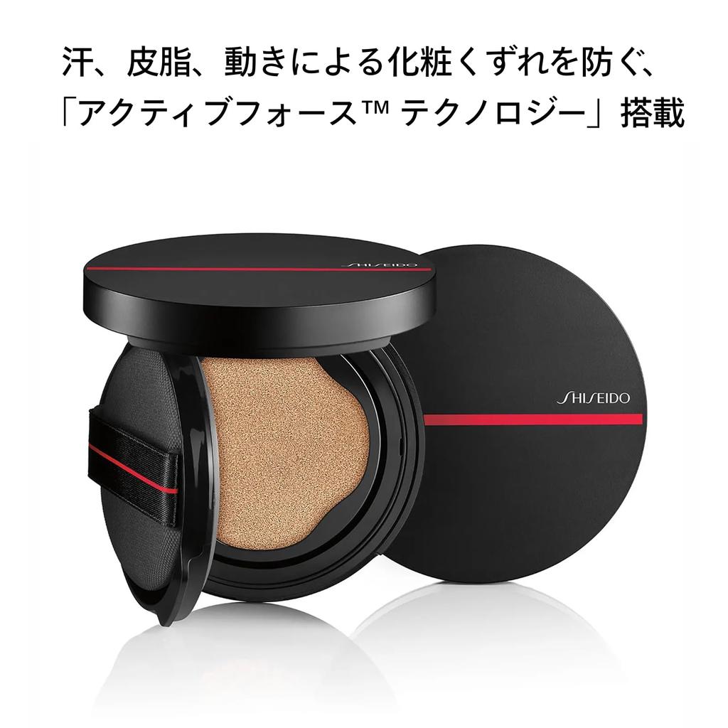 SHISEIDO Makeup Synchro Skin Cushion Compact 220 Linen 13g SPF35 Foundation Liquid Covers Uneven Gives a Translucent and Lasts Long Shiseido