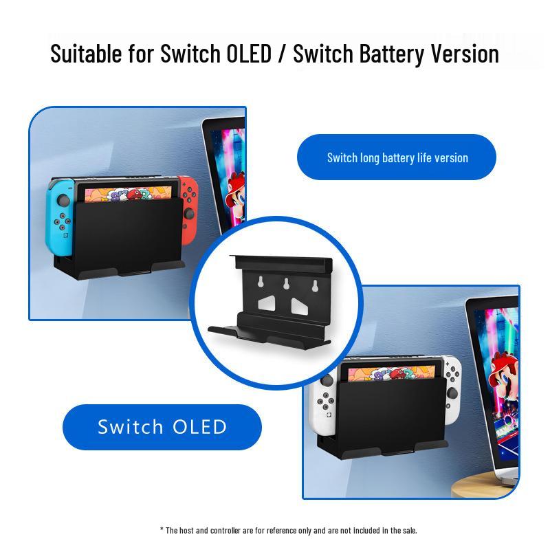 Wall-Mounted Bracket for Switch & Switch OLED with Joy-Con Storage
