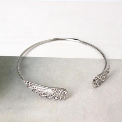Angel Wings Silver Color Open Bracelet For Women Trendy Accessories Simple Adjustable Bangle Party Jewerly Gift