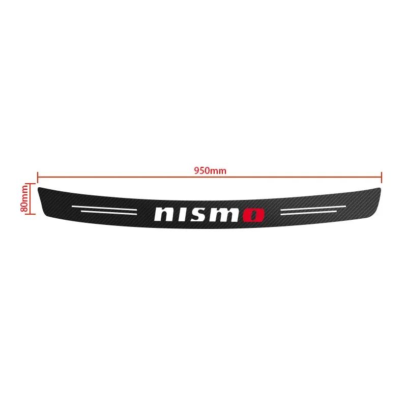 

Car Carbon Fiber Rear Bumper Trunk Protection Stickers For Nissan Nismo Tiida Teana GTR Juke Note Versa Almera Accessories Nismo