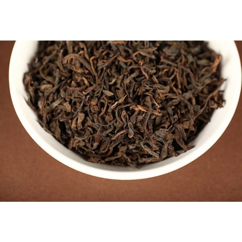 500g Yunnan Puerh Tea 2018 Menghai Ancient Tree Golden Bud Loose Tea Cooked Tea