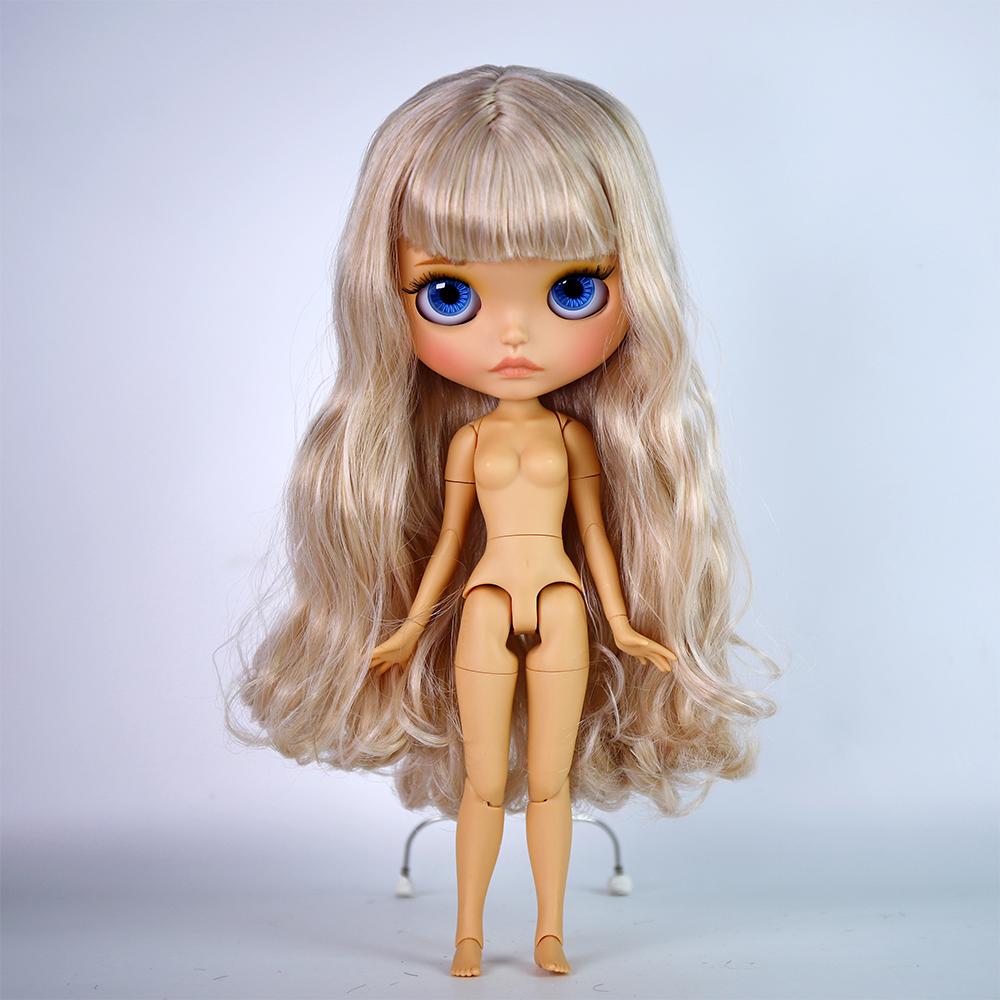 Icy Dbs Blyth Doll 19 Joints 30cm Body Bjd Doll Matte Face Glossy Face Tan Skin Beep Lips Hand-Painted Makeup Diy Hair Girl Gift