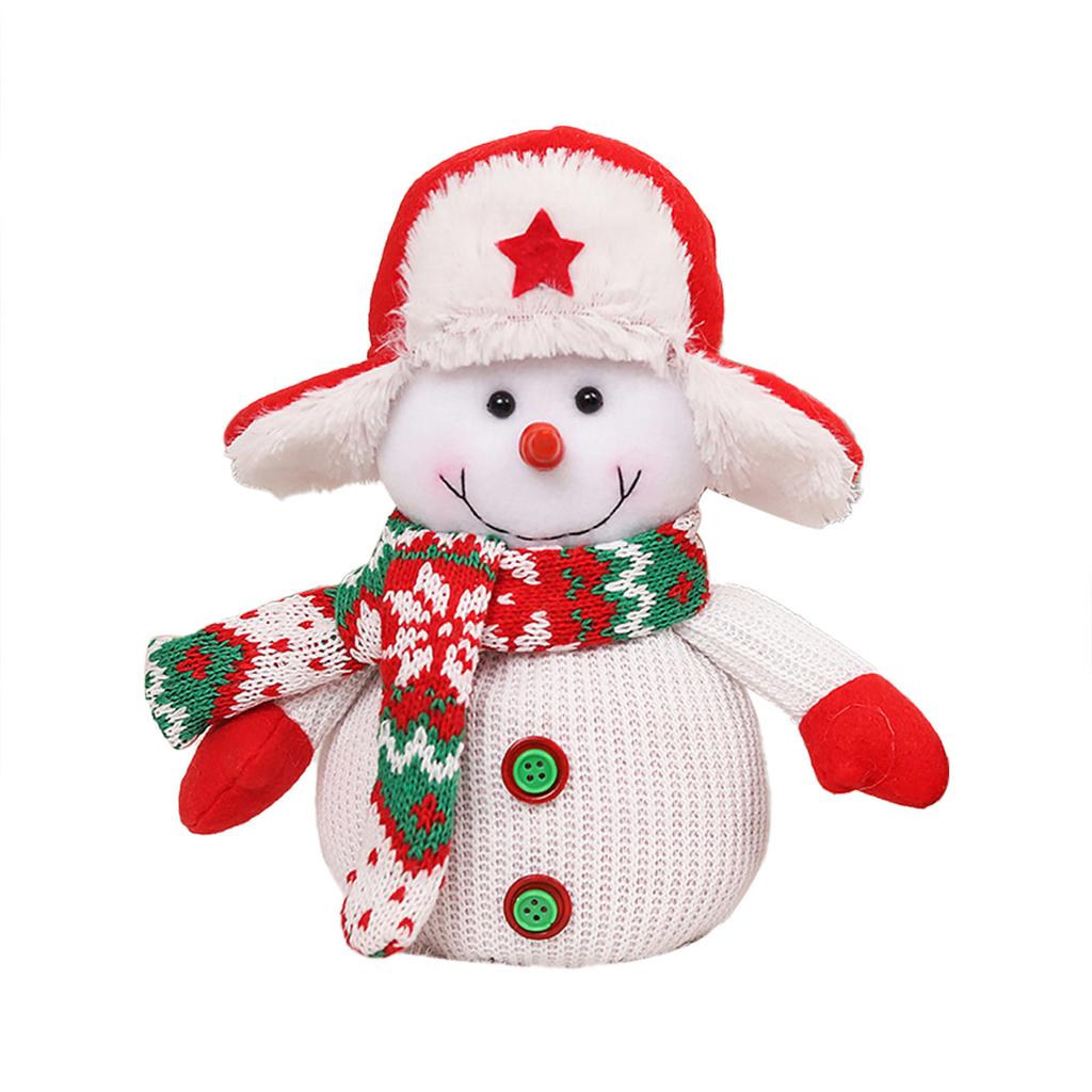 Christmas Santa Snowman Elk Plush Pendant Creative Xmas Tree Hanging Decorations for Kids Familes Christmas Gifts