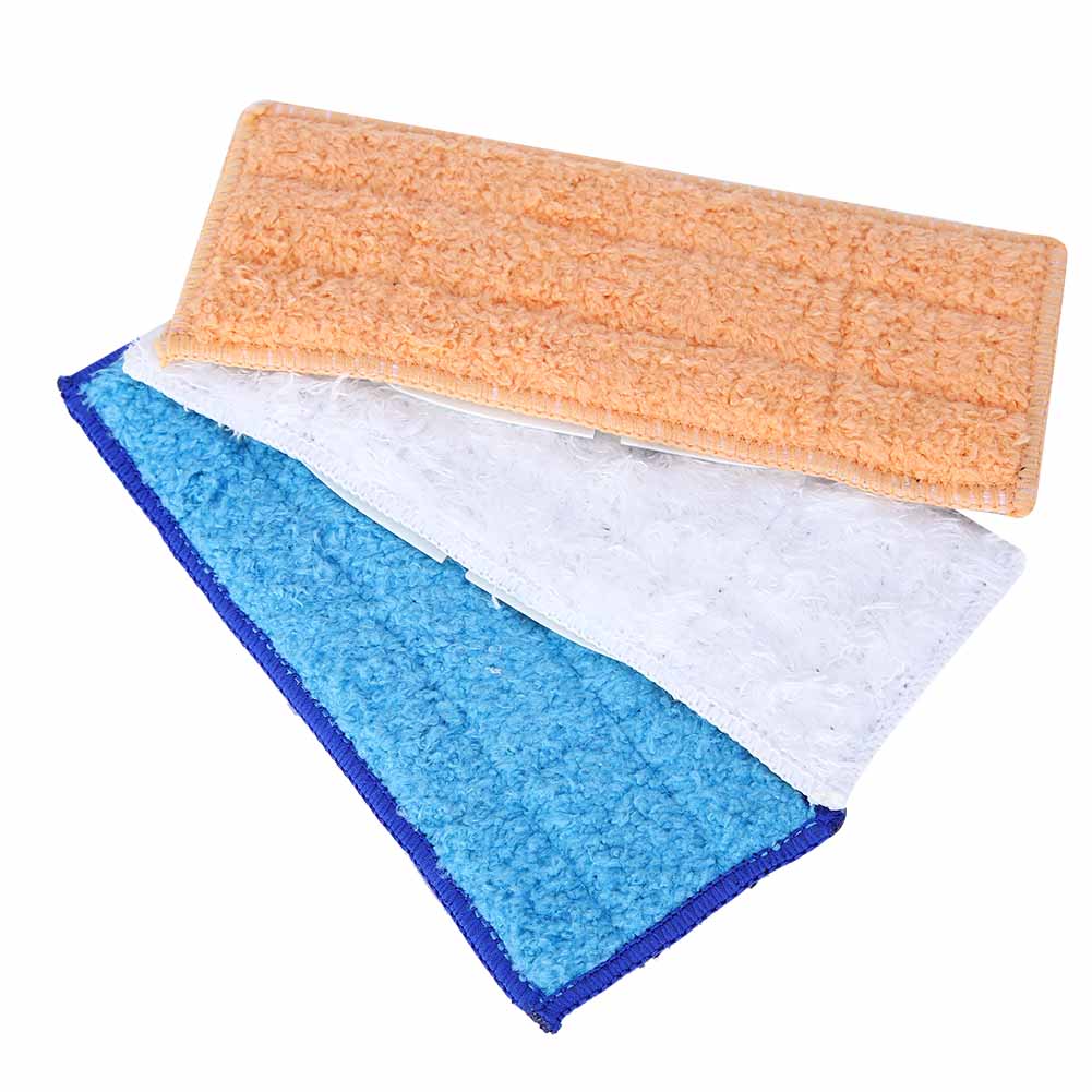 3pcs Fiber Mopping Pads Washable Reusable Dry Wet Cleaning Cloth