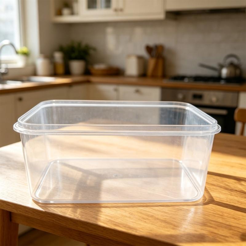 Vegetable Storage Box with Inner Drain Basket and Clip Lid for Washing, Draining, and Organized Fridge Prep Area