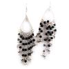 Les Trésors De Lily [B8326] - 'Indian Dance' Earrings Black