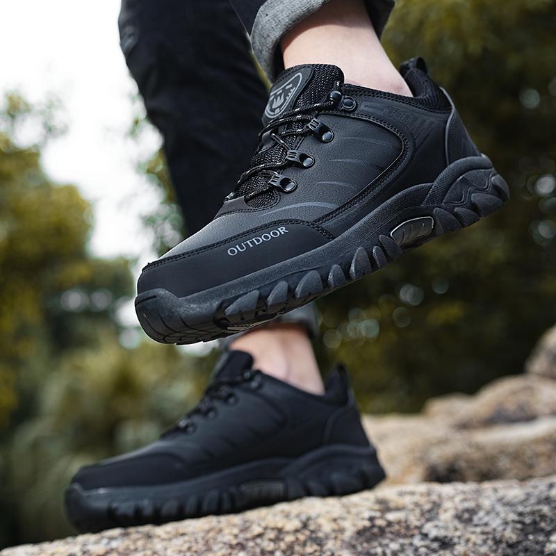 Men's Waterproof Hiking Shoes Outdoor Climbing Trekking Sneakers Lace-up Wading Trainers Walking Hunting Tactical Shoes