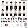 M8132 Wing Chun Wushu Gym Ip Wen Small Particle Assembly Building Block Figure Scene Toy Set
