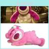 Cute Toy Story Lying Strawberry Bear Lotso Plush Doll For Children
