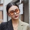 Fashion Oversized Metal Frame Mirrored Lens AC Glasses Double Bridge Retro for Men Women Beach Party Golf