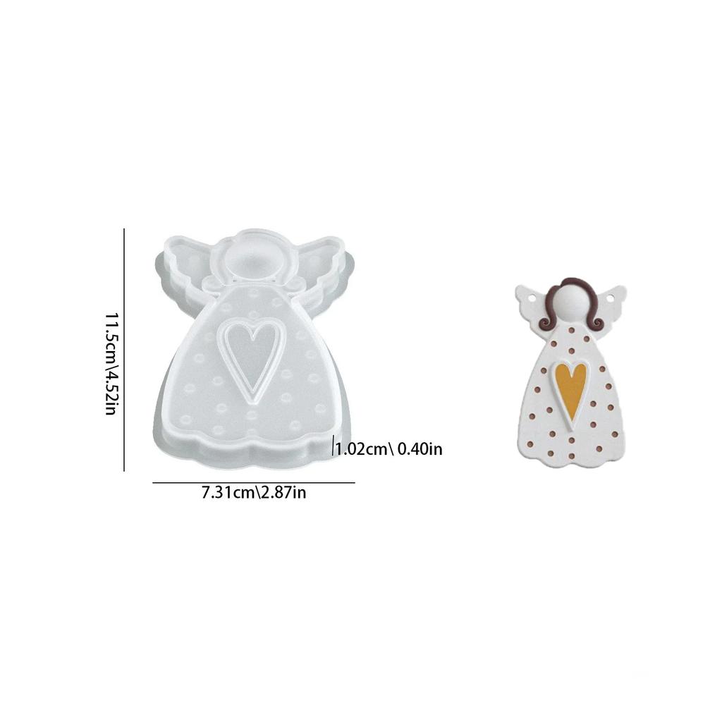 Top Quality DIY resin silicone mold for jewelry heart-hugging angel plaster candle ornaments home desktop decor holiday gift