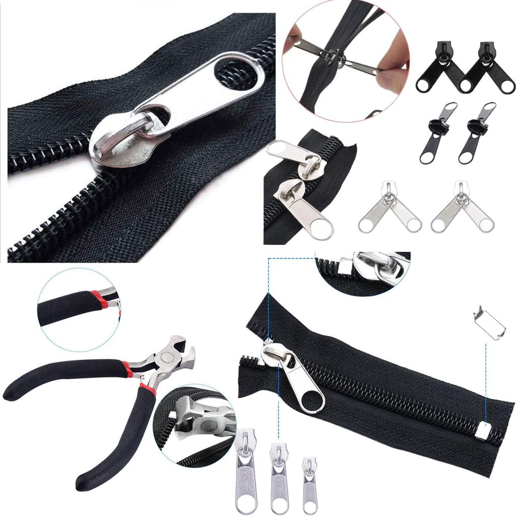Set of 85 Zipper Fastener Repair Kit with 1 Repair