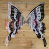 Lace Mesh Butterfly Wing Performance Costume with Embroidered Corsage